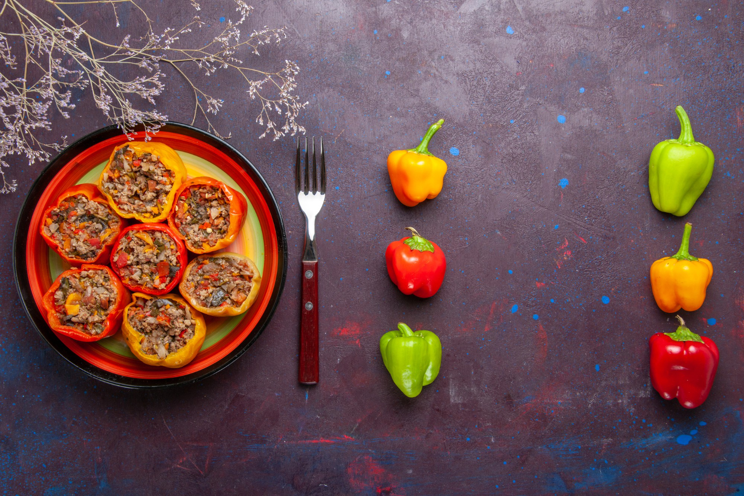 Geroosterde paprika in de airfryer