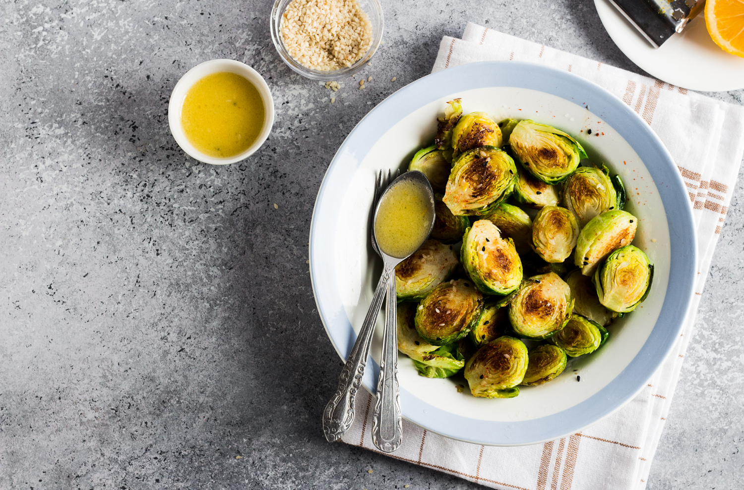 Spruitjes airfryer krokant en goudbruin